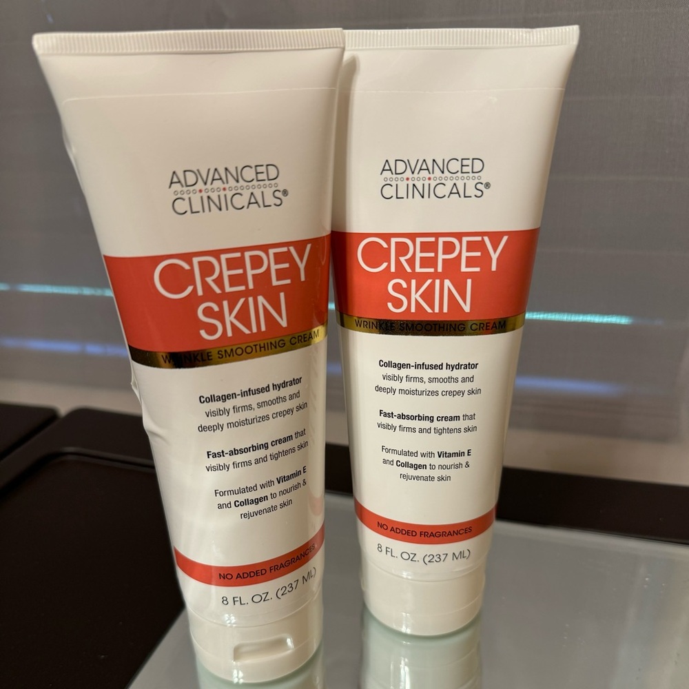 Advanced Clinicals Crepey Skin Cream with Collagen & Vitamin E brand new